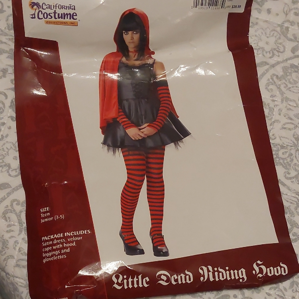 California Costumes Little Dead Riding Hood Costume - Red, Black